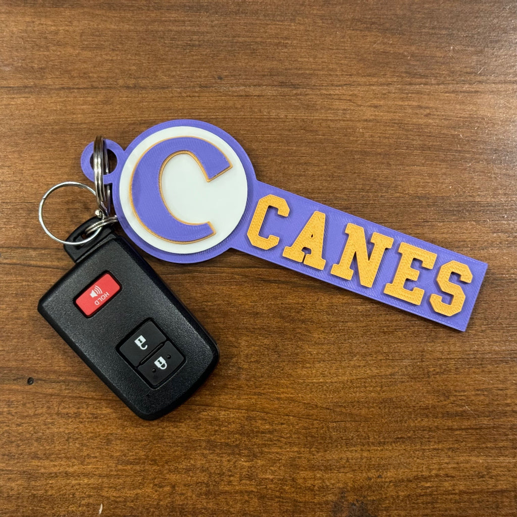 Cartersville Canes large keychain