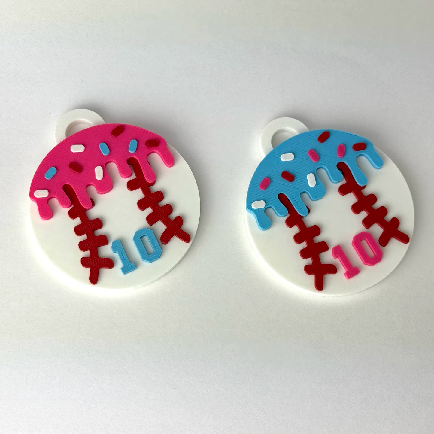 ice cream baseball drip bag tags