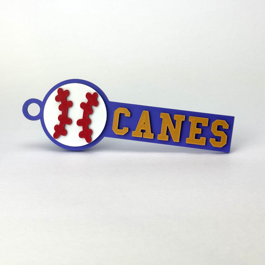 Cartersville Canes Baseball Bag Tag