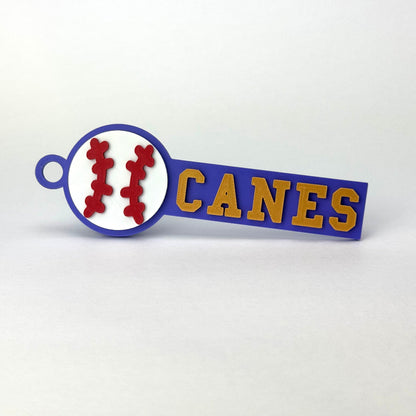 Cartersville Canes Baseball Bag Tag