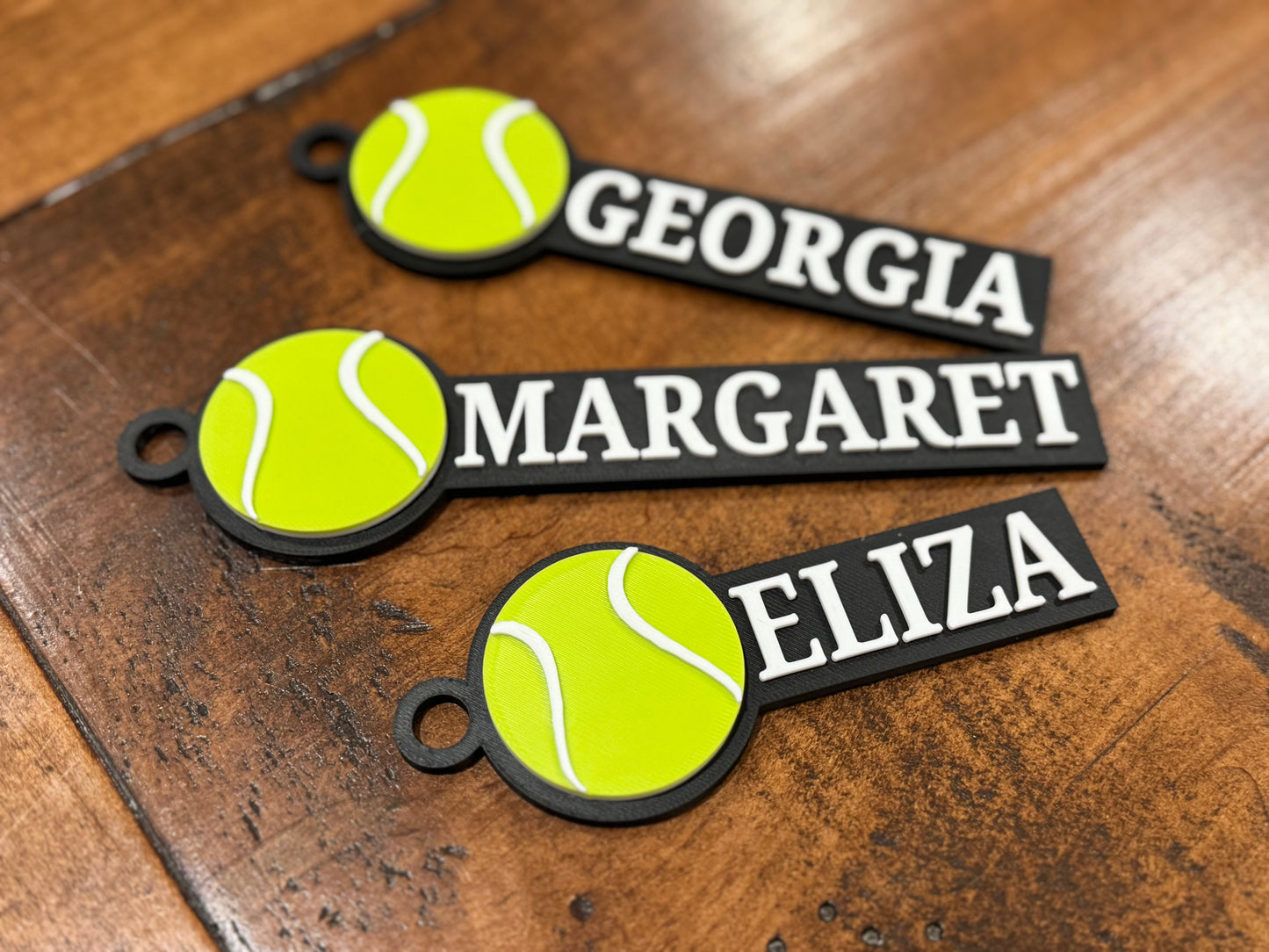 Custom Tennis Bag Tag with Personalized Name