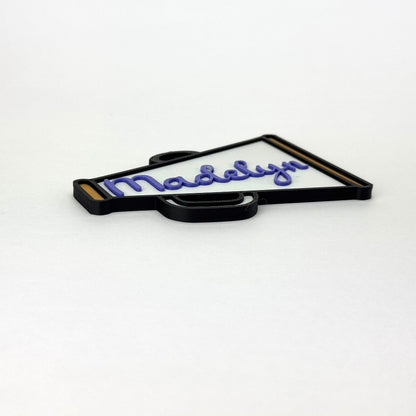 Personalized Cartersville Megaphone Bag Tag side view