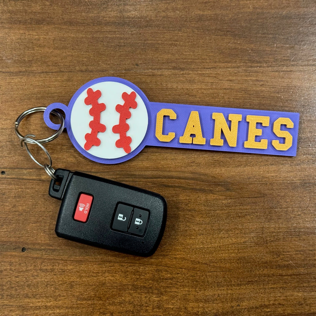 Cartersville Canes Baseball Bag Tag