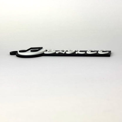 Custom Music Bag Tag with Personalized Name