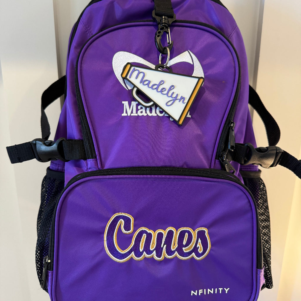 example of Cartersville megaphone name tag