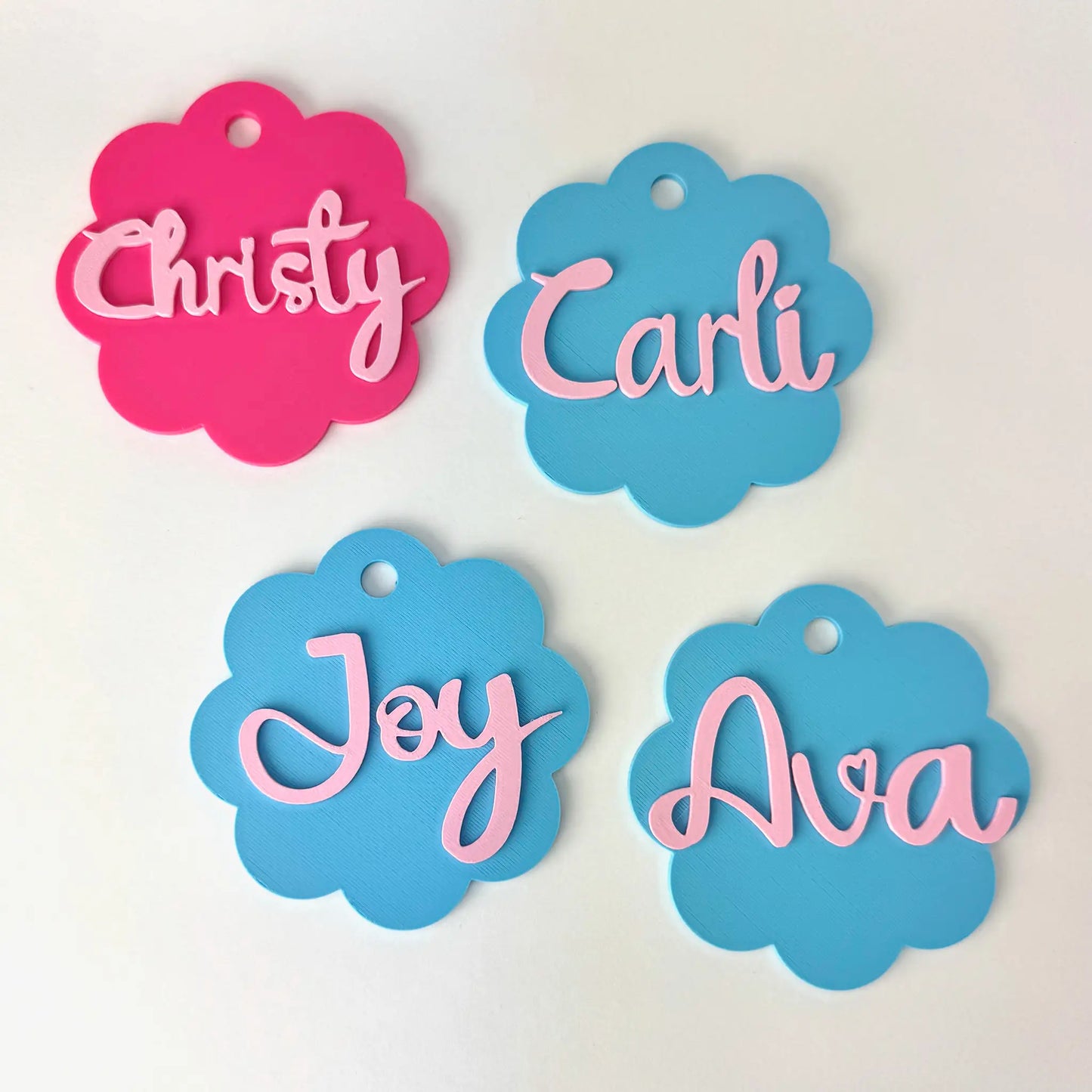 Personalized Scalloped Bag Tag